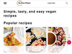 'mypureplants.com' screenshot