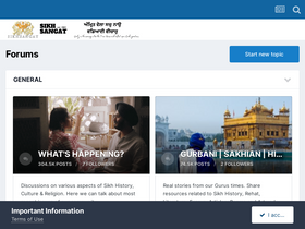'sikhsangat.com' screenshot