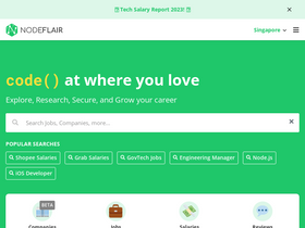 'nodeflair.com' screenshot