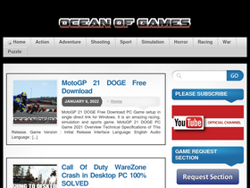 'oceanoffgames.com' screenshot