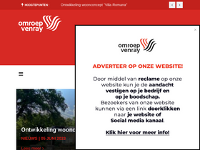'omroepvenray.nl' screenshot