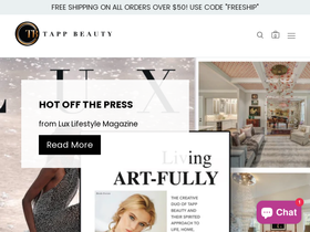 tappbeauty.com homepage screenshot