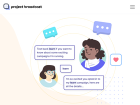 'projectbroadcast.com' screenshot