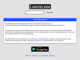'latein.me' screenshot