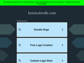 keirmcdoodle.com homepage screenshot
