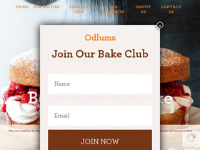 'odlums.ie' screenshot