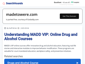 madetowere.com homepage screenshot