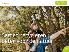 'bebat.be' screenshot