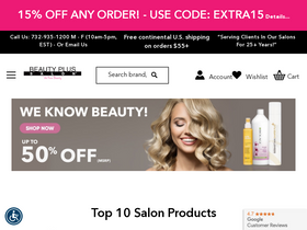 'beautyplussalon.com' screenshot