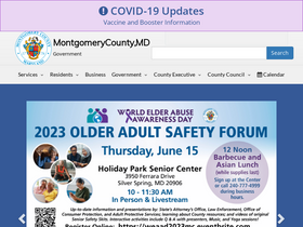 'montgomerycountymd.gov' screenshot