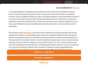 'gazzetta.it' screenshot