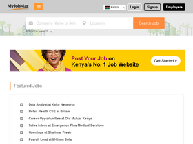 'myjobmag.co.ke' screenshot