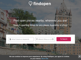 'find-open.ca' screenshot