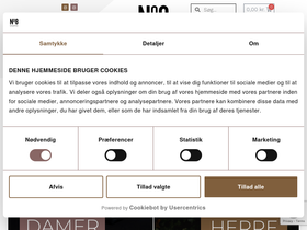NO8 Roskilde homepage screenshot