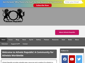 'atheistrepublic.com' screenshot