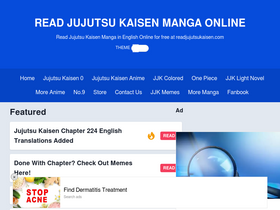 'readjujutsukaisen.com' screenshot