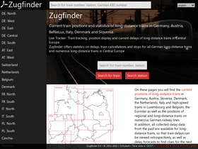 'zugfinder.net' screenshot