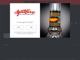 spitfireglassgallery.com homepage screenshot