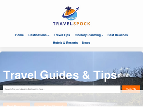'travelspock.com' screenshot