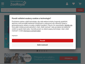 'zooroyal.cz' screenshot