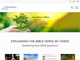 'neverthirsty.org' screenshot