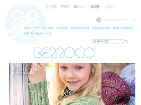 'berroco.com' screenshot