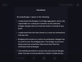 'bungee.exchange' screenshot