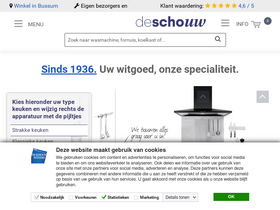 'deschouwwitgoed.nl' screenshot