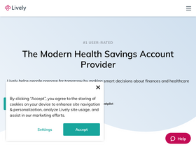 'livelyme.com' screenshot