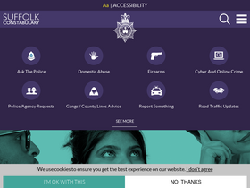 'suffolk.police.uk' screenshot