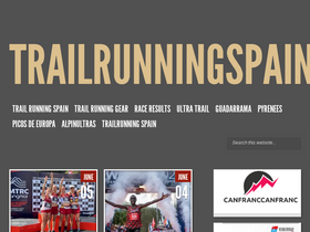 'trailrunningspain.com' screenshot