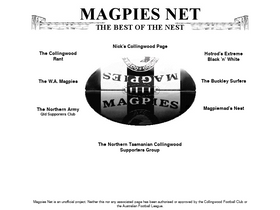 'magpies.net' screenshot