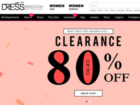 'dresshead.com' screenshot