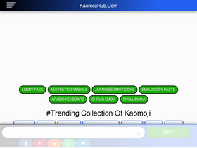 'kaomojihub.com' screenshot