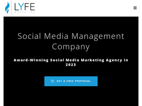 'lyfemarketing.com' screenshot