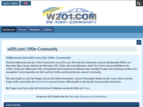 'w201.com' screenshot