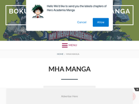 'read-myheromanga.com' screenshot