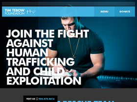 'timtebowfoundation.org' screenshot