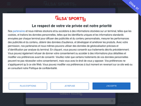 'alsasports.fr' screenshot