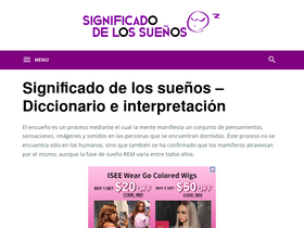 'significadossuenos.com' screenshot