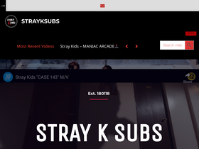 'strayksubs.com' screenshot