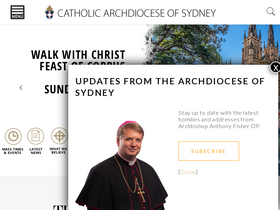 'sydneycatholic.org' screenshot