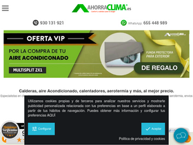 'ahorraclima.es' screenshot