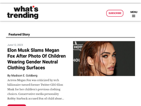 'whatstrending.com' screenshot