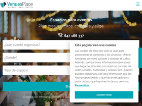 'venuesplace.com' screenshot