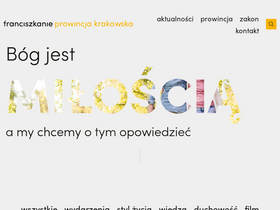 'franciszkanie.pl' screenshot