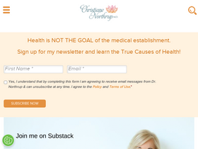 'drnorthrup.com' screenshot