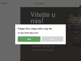 'cbdsvet.cz' screenshot