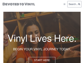 'devotedtovinyl.com' screenshot