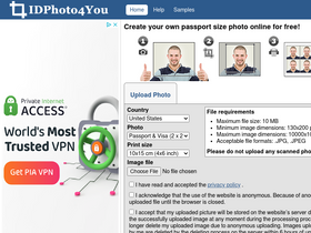 'idphoto4you.com' screenshot